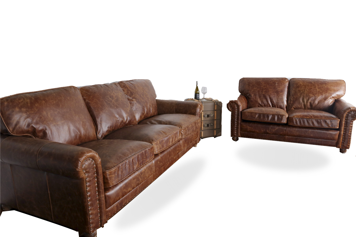 leather lounge sofa used